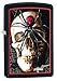 Zippo Mazzi Skull and Spider Pocket Lighter, Black Matte