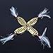 Fishing Lures Gold Metal Jig Lures Crankbait Casting Sinker Swimbaits Fishing Spoons with Treble Hooks and Feathers Bait for Striped Bass Lures Trout Freshwater Saltwater Fishing (Pack of 4)