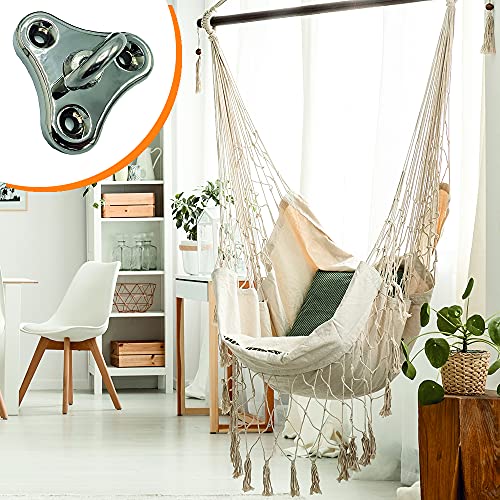 KLIFFHÄNGER Hängesessel Befestigung bis 180 KG | Hängesessel Aufhängung in verschiedenen Varianten (Hochglanz poliert) – Bild 3