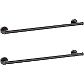 Cilee 2 Pieces Oil Rubbed Bronze Towel Bar Set, Hand Towel Holder Bathroom Hardware Set,24 Inch Towel Racks for Bathroom,Stainless Steel Wall Mount