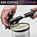 Taisk 1 Day Sale PowerLix Stainless Steel Manual Soft Grips Handle, Ergonomic Smooth Edge, Side Cutting can Opener, Lid Lifter That Won't T, Canopener