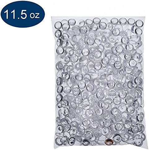 DJDZ Fishbowl Beads for Crunchy Slime (As Seen On TV) - Clear Plastic 11.3 Ounces/0.7 Lb Vase Filler Beads Fish Bowl Beads for Homemade Slime, Kid's Arts DIY Crafts, Wedding