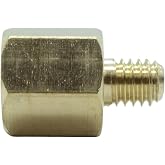 CDQBWKJGFJ 1 Piece M6 x 1 Male Metric to M10 x 1 Female Metric Gauge Sensor Adapter Brass