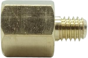 CDQBWKJGFJ 1 Piece M6 x 1 Male Metric to M10 x 1 Female Metric Gauge Sensor Adapter Brass