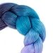 Alissa braiding hair jumbo braids hair synthetic box hair high temperature kanekalon hair for braids 5PCS/Lot 100g/Pc 24 inch(60CM) (Purple-Lake Blue-Light Purple)