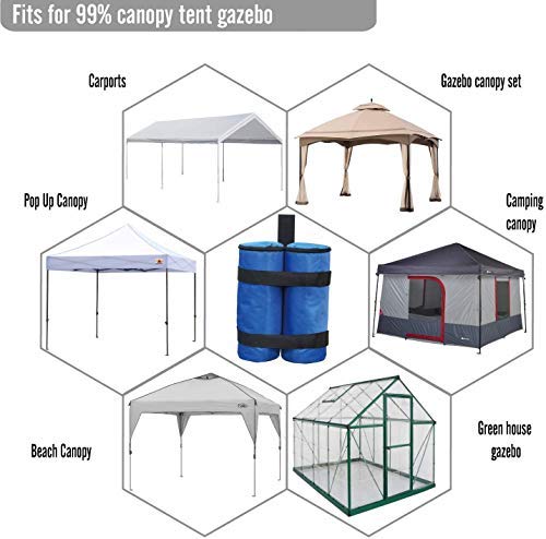 ABCCANOPY 4er Set Standfuß für Pavillon,Sandsack,Blau – Bild 6