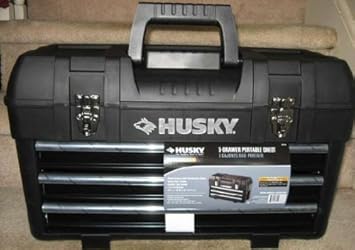 New 23 Husky 3 Metal Drawer Portable Chest Toolbox Amazon Com