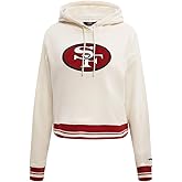 Pro Standard Womens NFL Retro Classics Brushed Back French Terry Cropped Pullover Hoodie