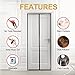 Magnetic Screen Door Curtains Durable Fiberglass Mesh Full Frame Screens with Velcro and Easy to Install Fit Doors Size Up to 30