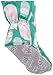 Simple Joys by Carter's Girls' 3-Pack Snug Fit Footed Cotton Pajamas, Green Owl/Light Pink Animal/Orange Dots, 12 Months