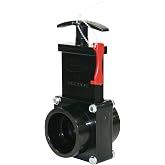 Valterra 7101X ABS Gate Valve, Clear, 1-1/2" Slip w/Gate Keeper