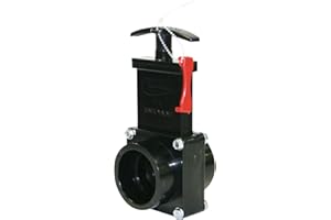 Valterra 7101X ABS Gate Valve, Clear, 1-1/2" Slip w/Gate Keeper