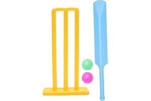 OHPHCALL Cricket Kit for Kids Ages 6-12 - Outdoor Backyard Sports Game Set with Plastic Bat and Ball for Interactive Play and
