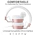 Picun Headphones for Women Girls Over Ear Wired Headphone with Microphone Foldable Stereo Headset for Cell Phone Tablet Laptop TV Computer Work Travel Music Rose Gold