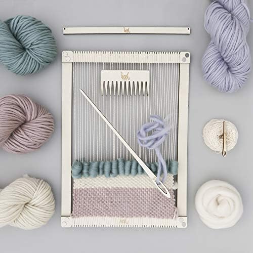 Wool Couture Large Weaving Loom 8 Piece Craft Kit - 38x28cm