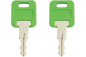 ANNHOO999 2pc Key RV MK9901 for FIC Code 9901- M / 6601 Rv-Motorhome-Master Green Key