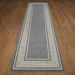 Machine Washable Bordered Design Non-Slip