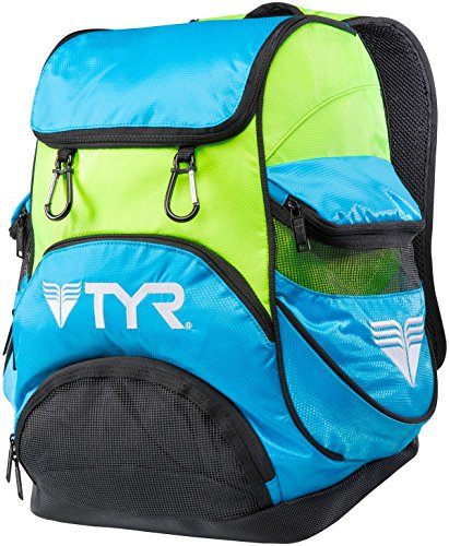 TYR Alliance Team Mini Backpack, Blue/Green