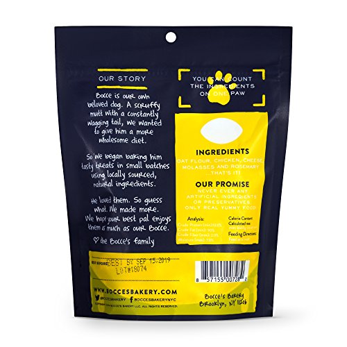 Bocce'S Bakery Buffalo Wings Biscuits Bag Dog Treat, 5 Oz