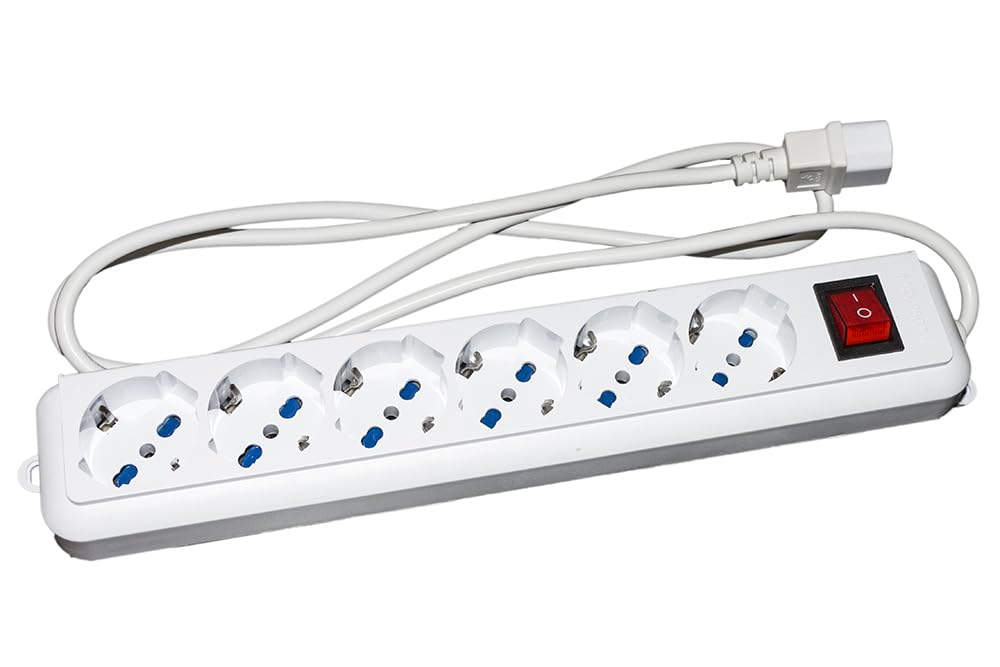 LINK lkmp06 C MULTIPRESA for Groups of Continuity with 6 tripolari 10/16 A Sockets to IEC C13 Plug