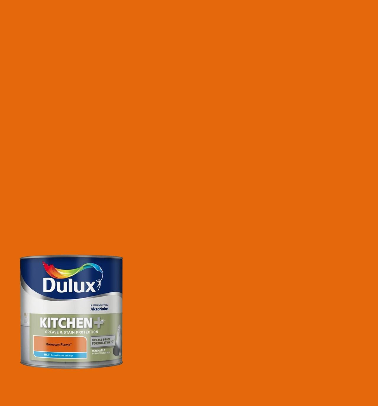 Dulux Kitchen Plus Matt Paint, 2.5 L Moroccan Flame Amazon.co.uk