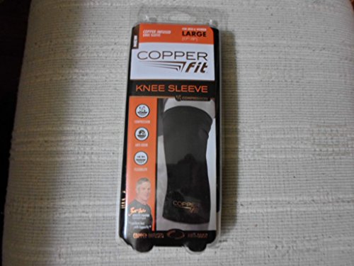 COPPER FIT KNEE SLEEVE (BLACK) Large