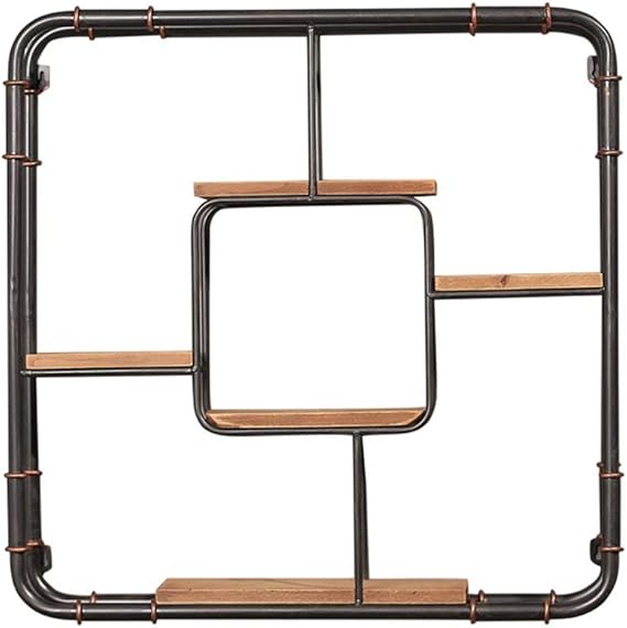 Estante En La Sala De Estar Dormitorio Cocina Hierro Madera DecoracióN