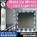 Crystal Vision Hollywood Style Makeup Mirror LED Light Kit Provided by Samsung for Cosmetic Mirror Vanity Mirror w/Dimmer Controller (75 LED Bulb / 12.5ft) [Slim Cool White]
