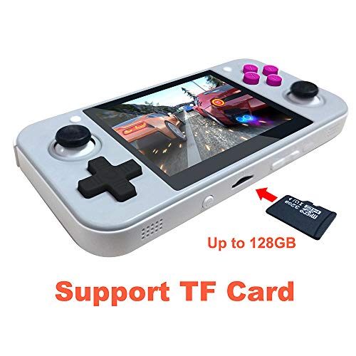 DREAMHAX RG350 Handheld Game Console with 3.5 Inch IPS Screen Preload 10000 Games Opendingux System, Video Games with 4770 Dual 1GHz / DDR2 512M / 16G + 32G, Gameboy Gifts for Kids (Gray) - Thumbnail 5