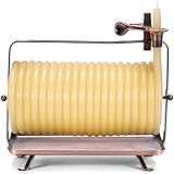 Candle by the Hour 80-Hour Horizontal Candle, Eco-friendly Natural Beeswax with Cotton Wick