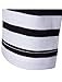 uxcell Men's Striped T Shirt Crew Neck Long Sleeve Casual Cotton Pullover Tee Top Black and White 38