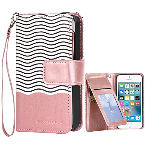 Iphone 5s case,iphone se case,bentoben wallet case secure up and …