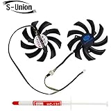 FanEngineer Generic NEW Video Card Dual Fan For Sapphire Radeon HD 7790 7870 7950 Series Replacement Part Number FD7010H12S E317388 DC 12V 0.35AMP