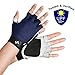 The Fishing Tree Fingerless Fishing Gloves, Certified Sun Protection UPF50+ Block, Kayak, Hiking, Paddling, Sailing, Rowing, Driving, Protect Hands from Sun Damage, Chemical Free, Navy S