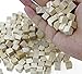 Fyess 200PCS 1CM Wooden Cubes, Craft Wood Blocks Natural Unfinished Wooden Blocks Craft Cubes DIY Wood Cubes Math Wood Square Blocks, Puzzle Making and DIY Projects