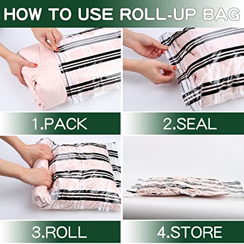 26 Space Saver Vacuum Storage Bags for Clothes, Airtight Vacuum Sealed