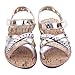 Beeliss Baby Sandals Rubber Sole Summer Shoes (6-12 Months Infant, Gold, 6_months)