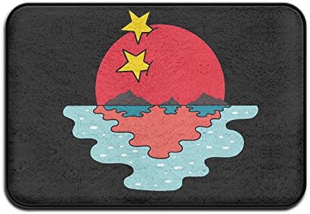 Credit Sunset Sam Island Non-slip Doormat Floor Door Mat Indoor Outerdoor Bathroom 23.6 X 15.7 Inch