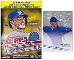2017 Topps Series 1 MLB Baseball EXCLUSIVE Factory Sealed Retail Box with 101 Cards Plus BONUS 2013 KRIS BRYANT ROOKIE Card! Box Includes Special Commemorative Jackie Robinson Patch Card! Wowzzer!