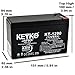 APC RBC17 ES BE550G UPS 12V 9Ah / REAL 9.0 Amp Battery AGM / SLA Sealed Lead Acid Rechargeable Genuine KEYKO - F2 Terminal - 2 Pack