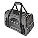 Pawfect Pets Pet Travel Carrier, Soft-Sided with Two Pet Mats for Small Dogs and Cats (Charcoal Grey)