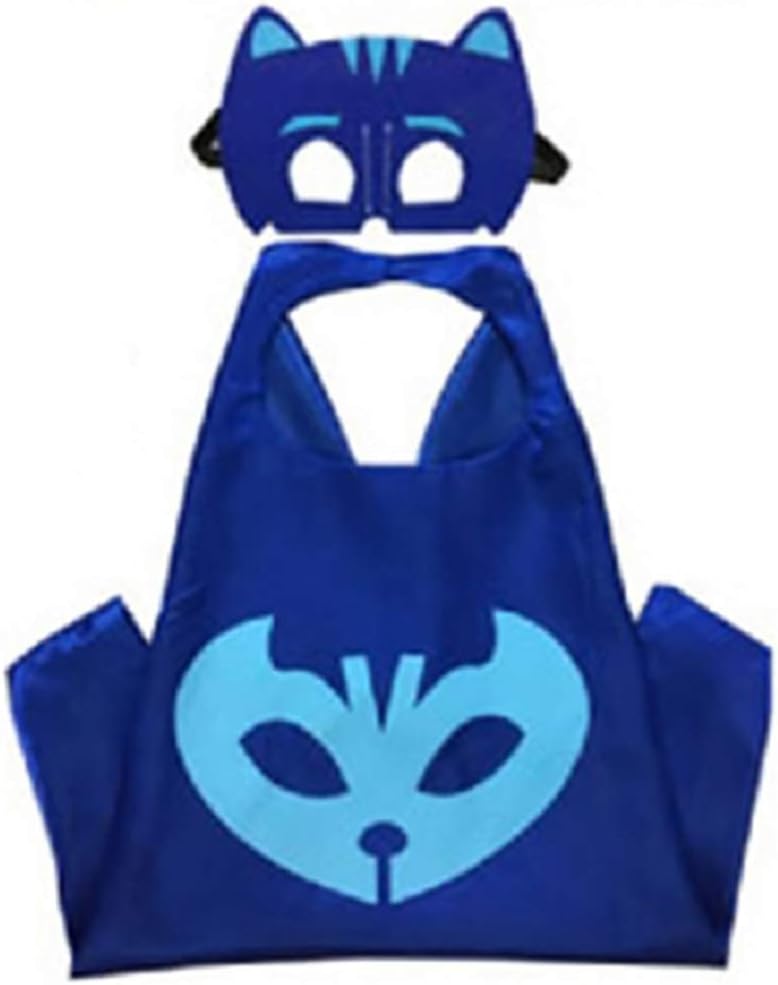 Superhero CAPE & MASK SET Kids Childrens Halloween Costume Catboy