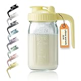 32oz Glass Pitcher with Lid & V-shaped Pour Spout