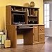 Sauder Orchard Hills Computer Desk with Hutch, Carolina Oak finish, L: 58.74