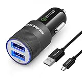 Eleckey Rapid Car Charger, Compatible for Samsung Galaxy S7 Edge/ S7/S7 Active/S6 Edge/S6/S5/S4, Note 5/4 and More