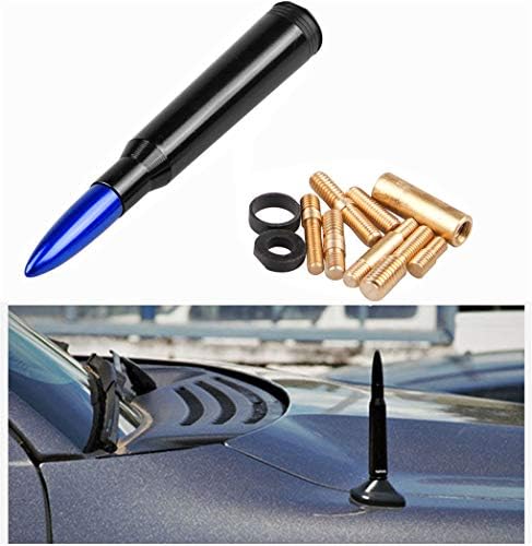 Aluminum Reflex Heavy Gauge Billet Short 50 Cal Caliber Tip Bullet Antenna