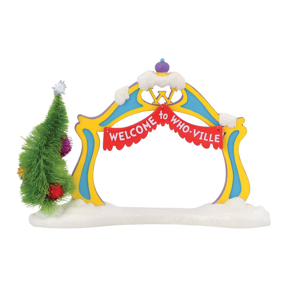 Department 56 Grinch Archway, Resin, Green, 21.6 x 7.6 x 14.6 cm