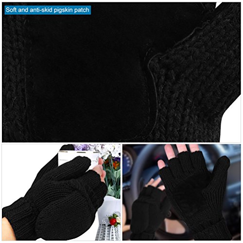 VBIGER Winter Gloves Warm Wool Mittens With Mitten Cover Pricepulse