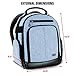 USA GEAR Portable Camera Backpack for DSLR with Customizable Accessory Dividers, Weather Resistant Bottom and Comfortable Back Support - Compatible with Canon, Nikon, Sony, Fujifilm, and More (Blue)
