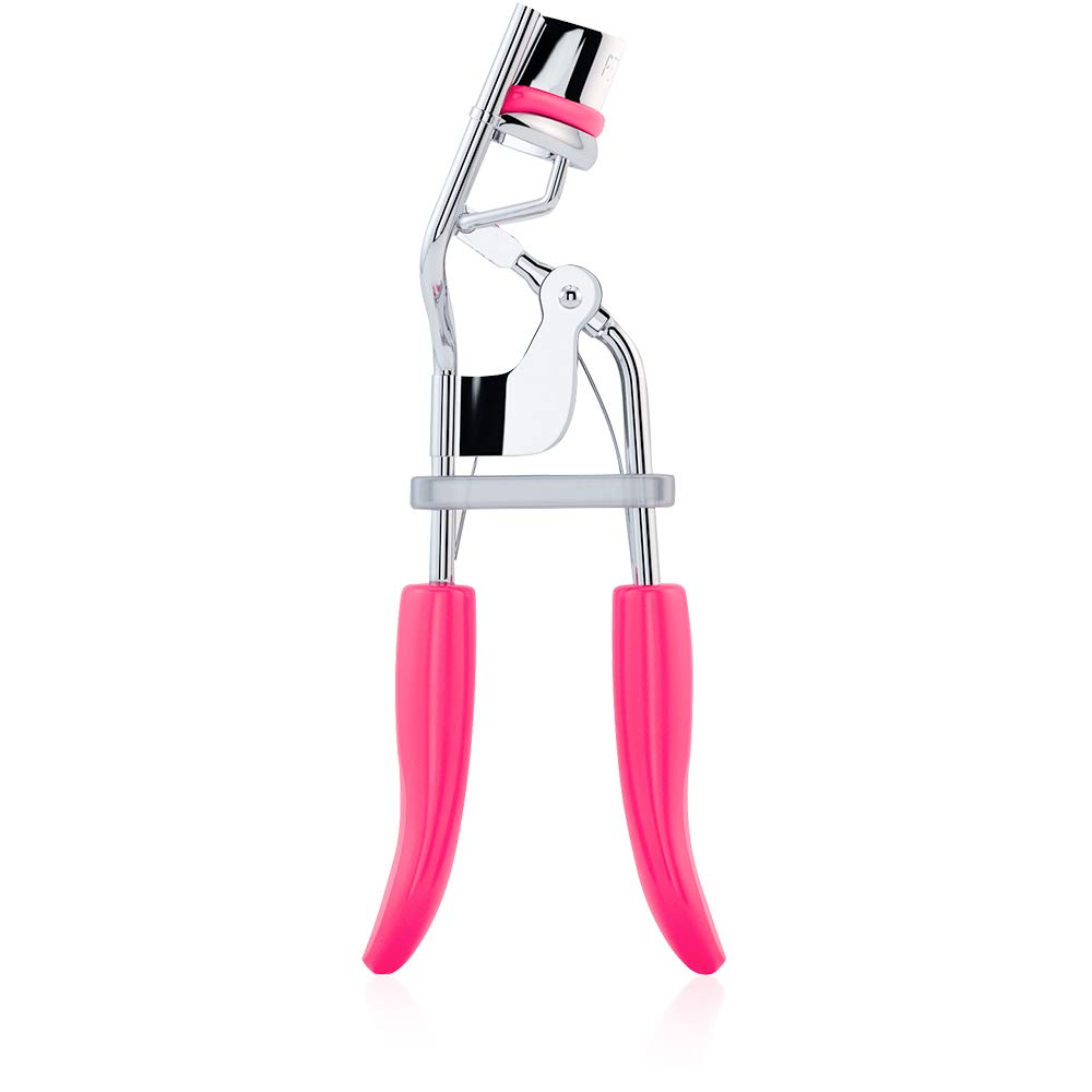 Silicone Eyelash Curler With Refill Pads & Satin Pouch Designed for No Pinching or Pulling and Perfect for Those With Straight Flat Lashes Wanting Dramatic Long Lasting Seamless Curls : Beauty